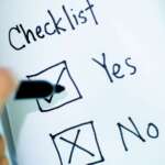 Checklist - yes or no